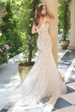 Andrea & Leo WL072 Fit and Flare Strapless Plunging Neck Wedding Dress