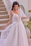 Andrea & Leo WL075 Leaf Motif Layered Tulle Wedding Ball Gown