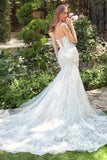 Andrea & Leo WL088 Fitted Mermaid Bridal Gown Strapless Layered Tulle