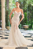 Andrea & Leo WL099 Romantic Fitted Wedding Gown Off Shoulder