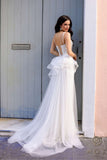 Nox Anabel Y1475 Long Sweetheart Ruffled Overskirt Fitted Evening Gown