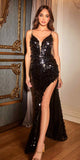 Ladivine B1141 Dress | Cinderella Divine B1141 - Black