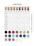 Luxe Satin Color Style Chart Bridemuse