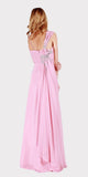 Empire Waist A-Line Long Formal Dress Dusty Rose