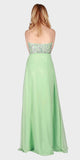 Mint Sweetheart Neckline Long Formal Dress Strapless