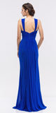 Ruched Sweetheart Neckline Floor Length Bridesmaids Dress Royal Blue