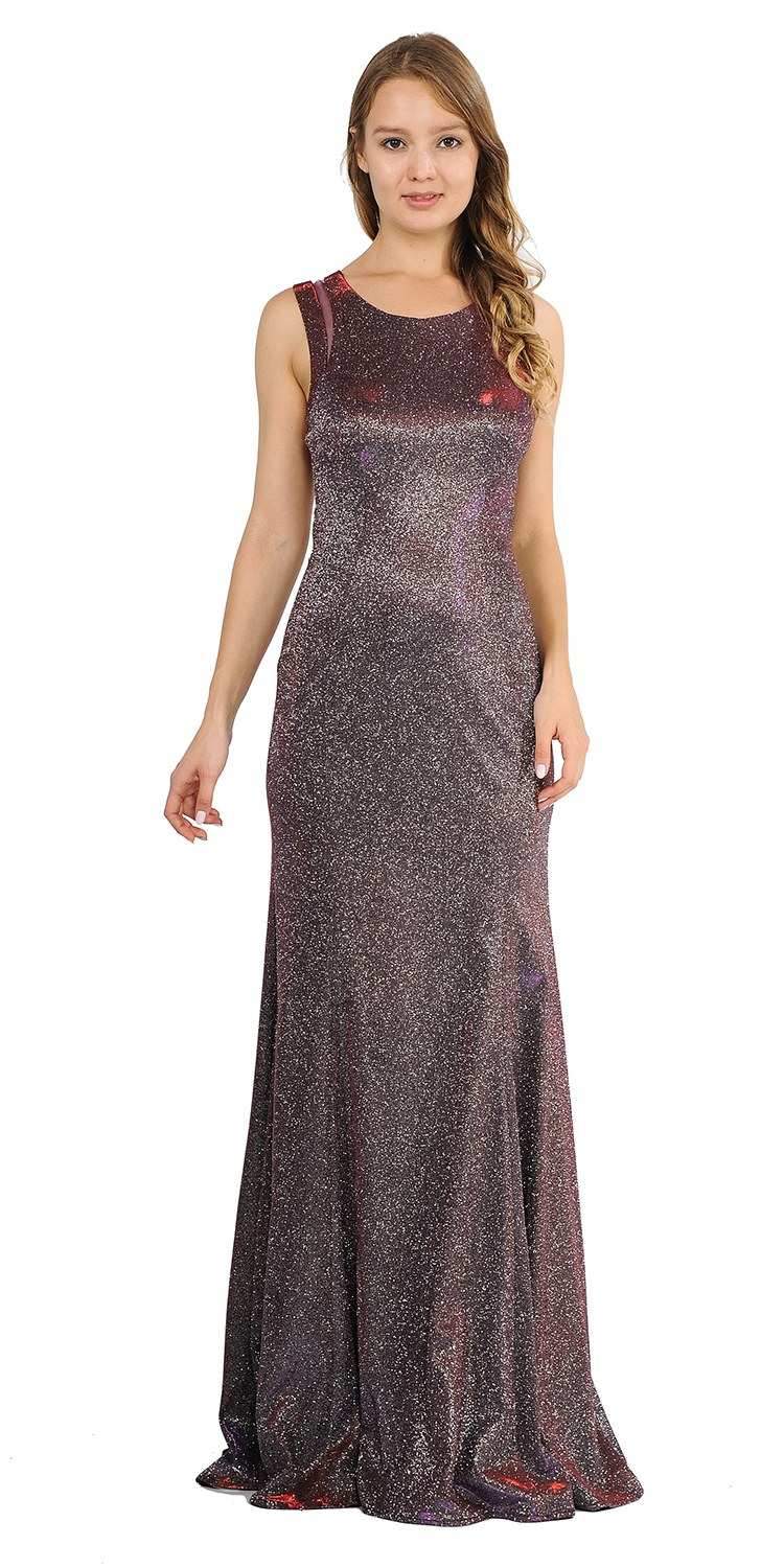 Red Stylish Back Long Prom Dress with Over-Skirt