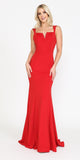 Poly USA | Ed Young 8392 Long Jersey Fitted Sexy Mermaid Dress V-Notch