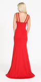 Poly USA | Ed Young 8392 Long Jersey Fitted Sexy Mermaid Dress V-Notch