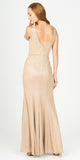 Fashion Eureka 8987 Champagne Shimmering Mermaid Long Prom Dress