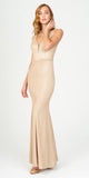 Fashion Eureka 8987 Champagne Shimmering Mermaid Long Prom Dress
