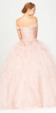Blush Off-Shoulder Quinceanera Dress