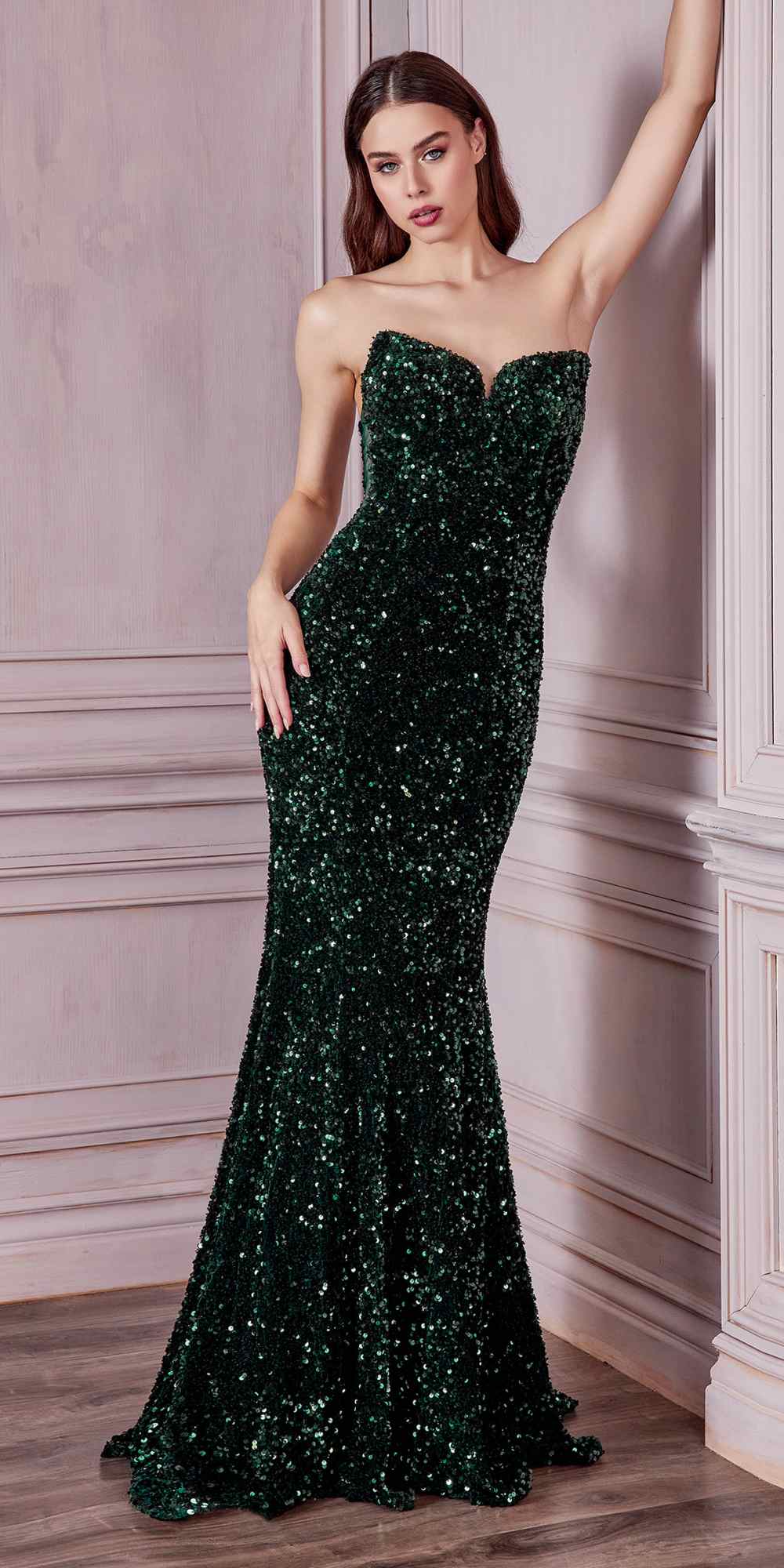 Cinderella Divine CH151 Dress - Emerald Green