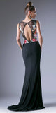 Cut-Out Back Sleeveless Long Formal Dress