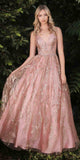 Cinderella Divine J812 Dress - Rose Gold