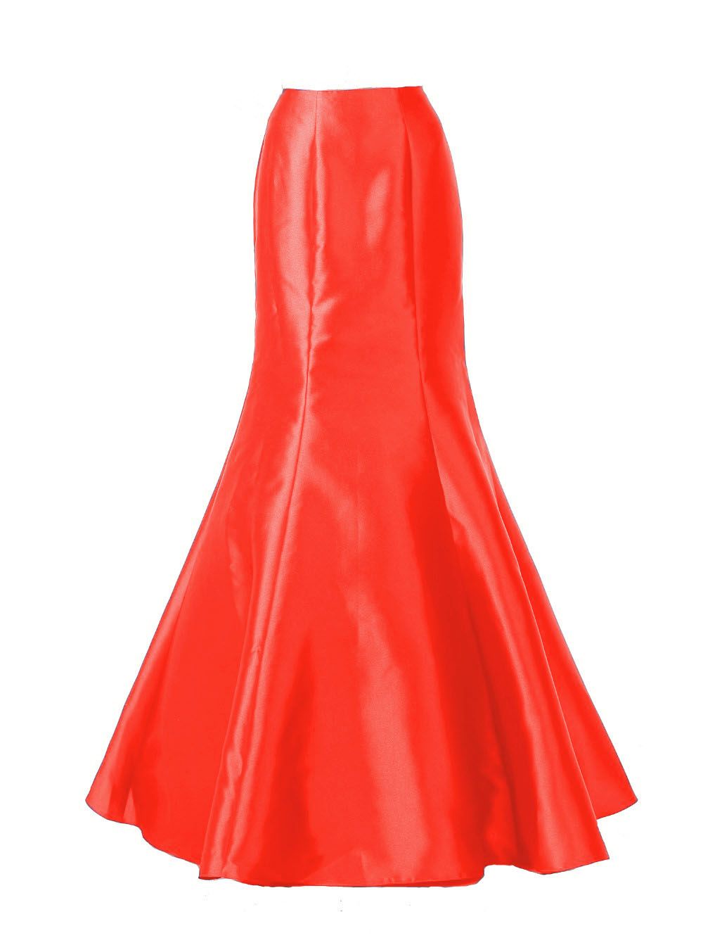 Poly USA SK14 - Red Long Mermaid Mikado Skirt