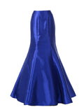 Poly USA SK14 - Royal Blue Long Mermaid Mikado Skirt