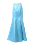 Poly USA SK18 - Turquoise Mermaid Skirt Satin Ruffled Back