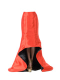 SK26 - High Low Skirt Red Mikado