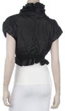 Black Ruffled Bolero Jacket Short Sleeve Ruffled Black Bolero Jacket