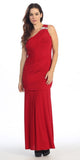 ITY Long Red One Strap Gown Semi Formal