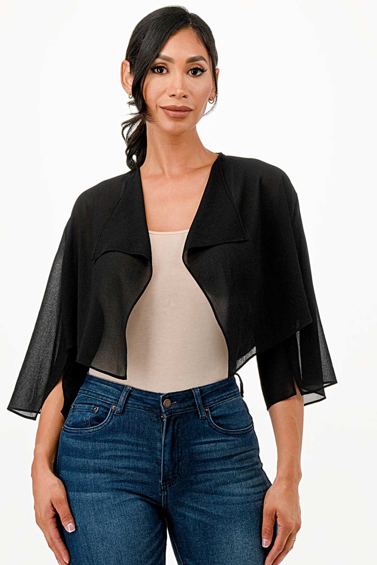 La Scala 11629 Sheer Chiffon Bolero