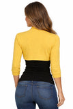 Mid Length Yellow Bolero Jacket Stretch Shrug Bridal Wedding Jacket