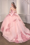 Ladivine 15715 Strapless Quinceanera Poofy A-Line Sweet 16 Gown