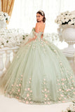 Ladivine 15716 Poofy Princess A-Line Ballgown Off Shoulder Cap Sleeve