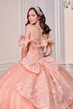 Ladivine 15731 Off the Shoulder Quinceanera A-Line Ball Gown