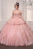 Ladivine 15742 Off the Shoulder Poofy Quinceanera Ball Gown