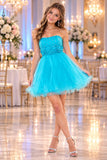 Cinderella Divine 414 Short A-Line Tulle Dress 