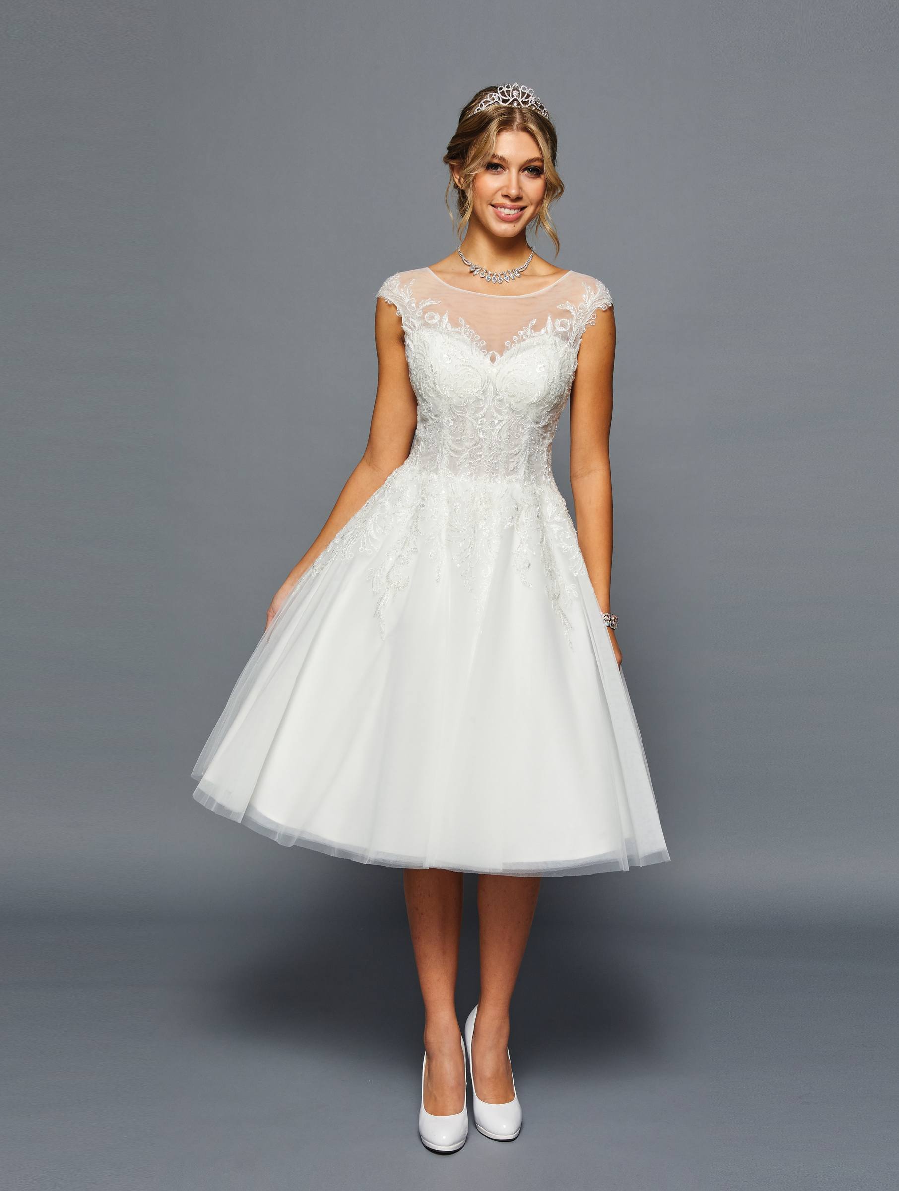 DeKlaire Bridal 460 Short A-Line Wedding Dress