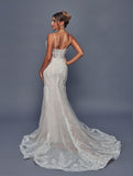 Deklaire Bridal 499 Fitted Trumpet Skirt Wedding Gown Court Train