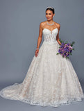 Deklaire Bridal 503 Timeless A-Line Strapless Wedding Gown