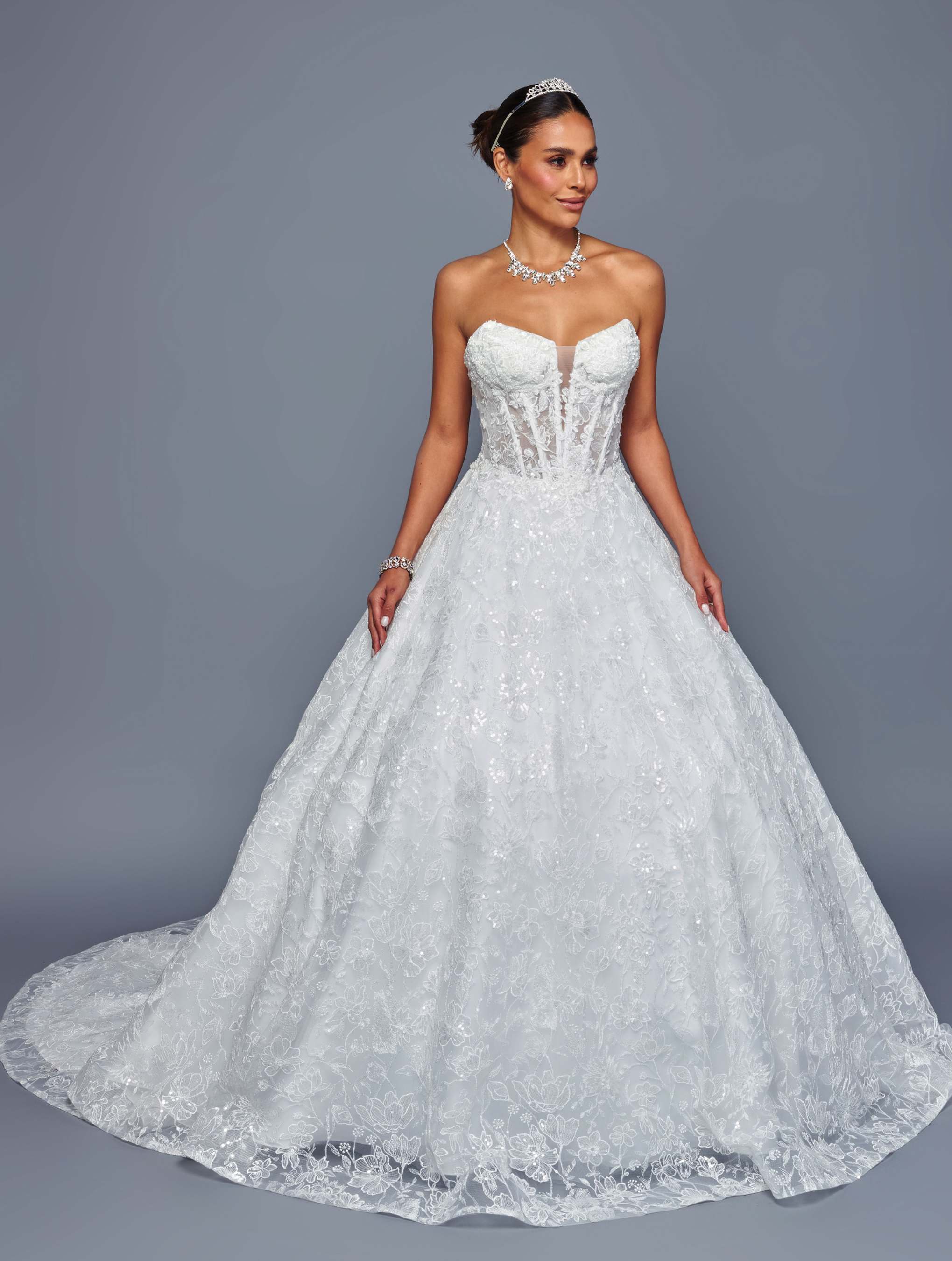 Deklaire Bridal 503 Timeless A-Line Strapless Wedding Gown