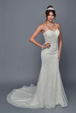 Deklaire Bridal 511 Removable Straps Sweetheart Neck Mermaid Wedding Dress