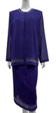 Hosanna Design 5505 Modest 3-Piece Tea Length Dress Set
