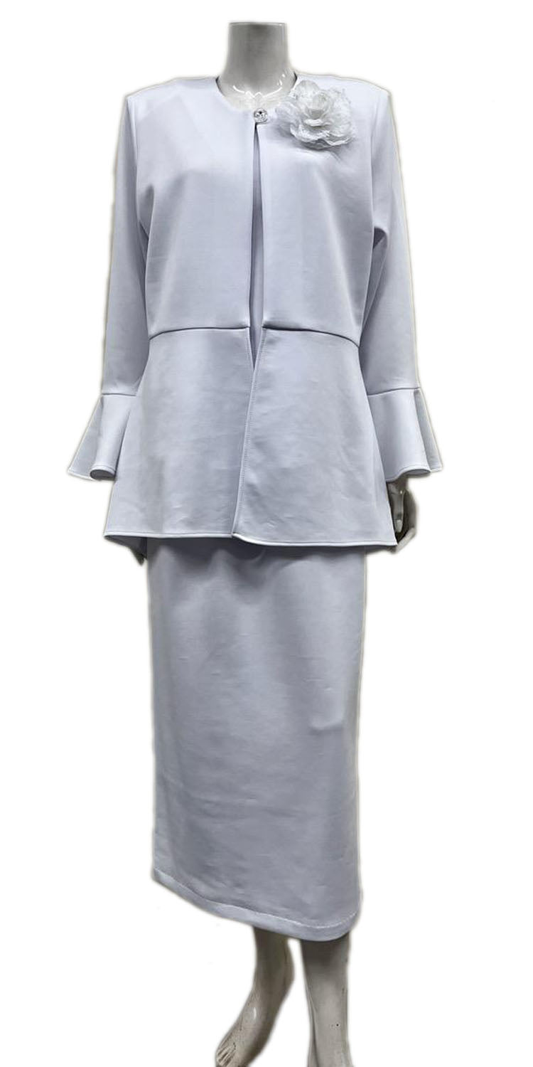 Hosanna Design 5516 Plus Size 3-Piece Modest Tea Length Dress Set