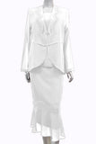 Hosanna 5549 Modest Outfit 3-Piece Set Tea Length Dress