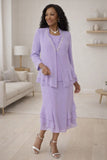 Hosanna 5555 Modest 3-Piece Set Ankle Length Dress