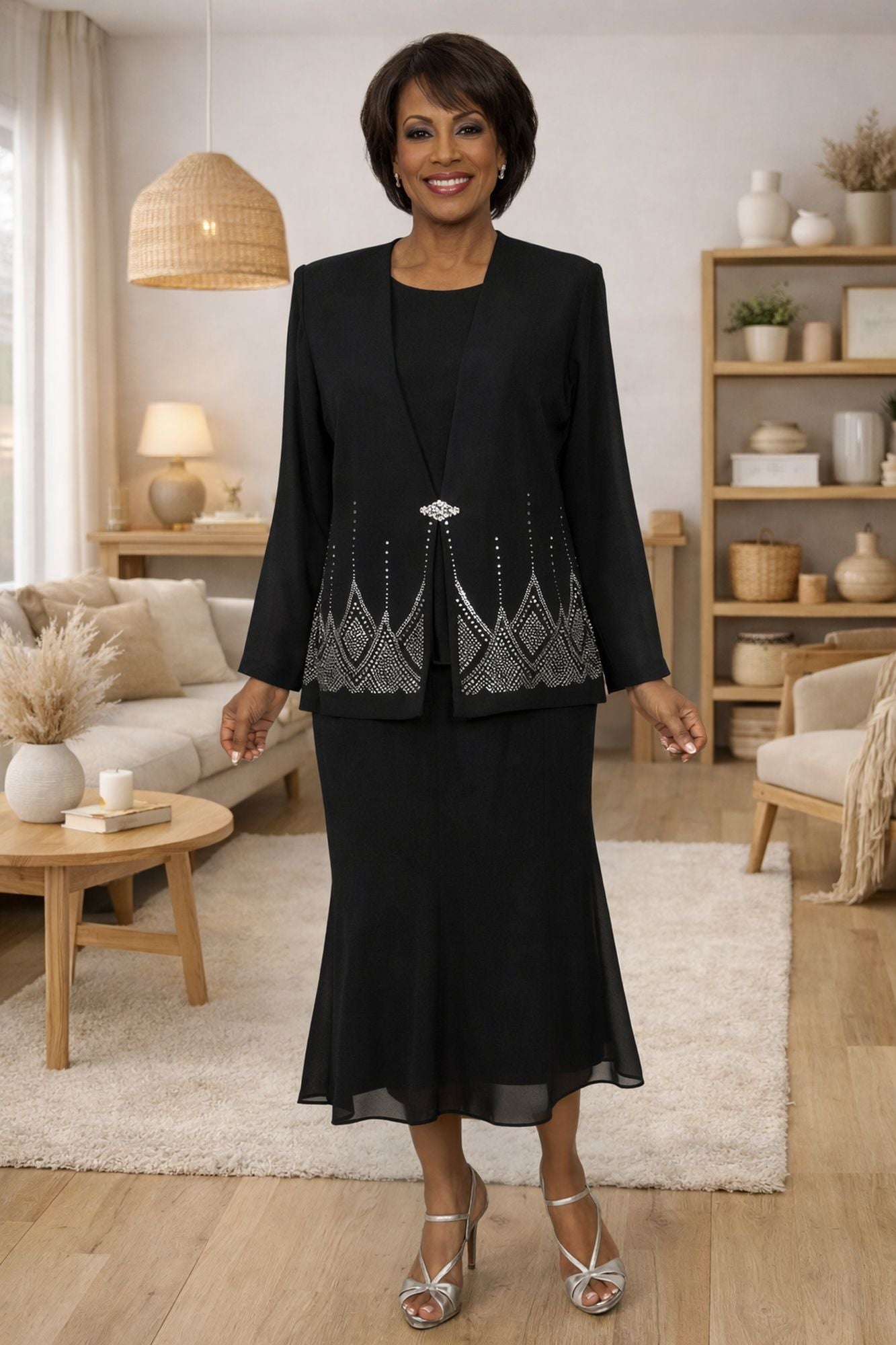 Hosanna 5556 Modest 3-Piece Outfit Set Ankle Length