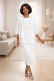 Hosanna 5559 Modest 3-Piece Outfit Set Ankle Length