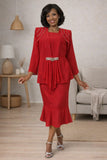 Hosanna 5563 Modest 3-Piece Outfit Set Ankle Length