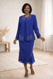 Hosanna 5564 Modest 3-Piece Set Ankle Length Dress