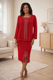 Hosanna 5566 Modest 3-Piece Outfit Set Ankle Length