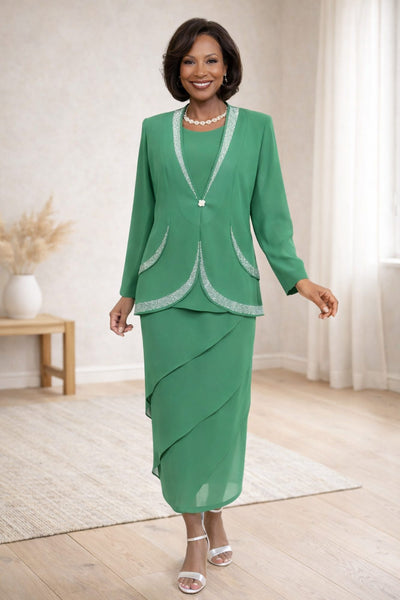 Hosanna 5568 Modest 3-Piece Outfit Set Ankle Length