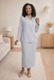 Hosanna 5572 Modest 3-Piece Set Ankle Length Dress