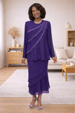 Hosanna 5573 Modest 3-Piece Outfit Set Ankle Length