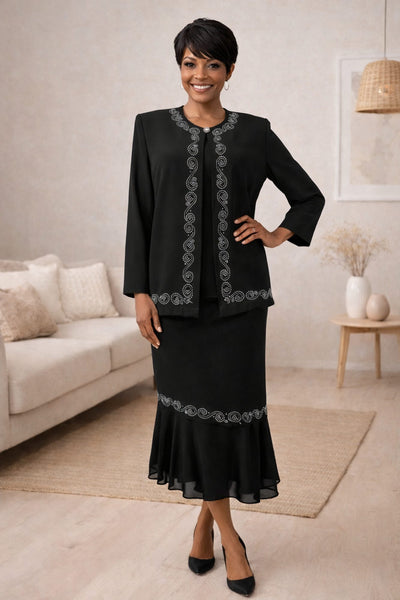 Hosanna 5576 Modest 3-Piece Outfit Set Ankle Length